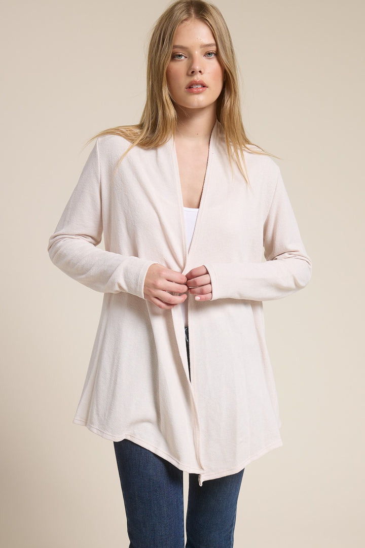 Jolie Light Knit Cardigan (Oat)