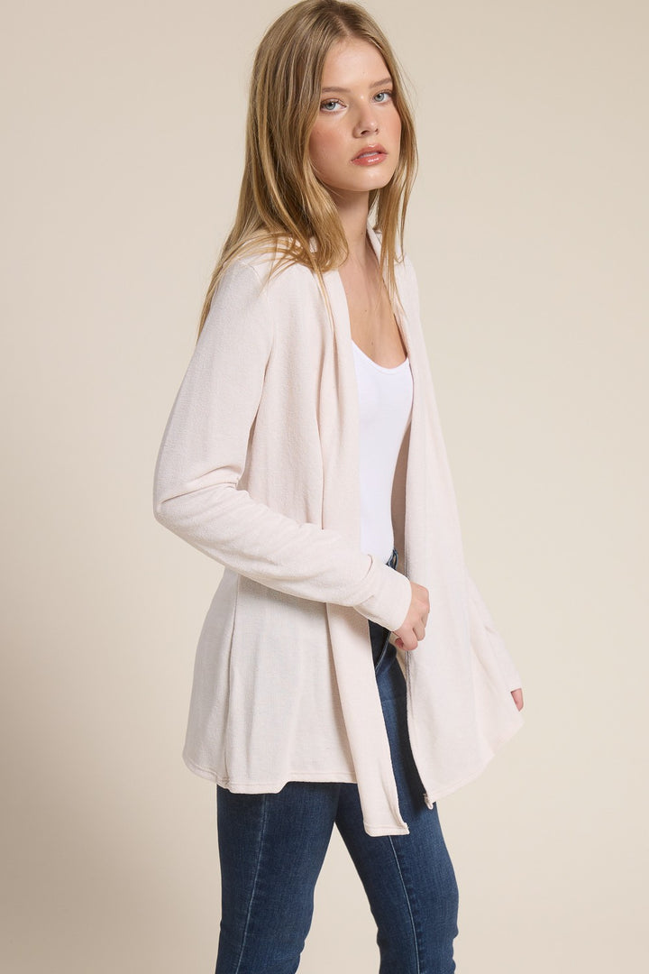 Jolie Light Knit Cardigan (Oat)