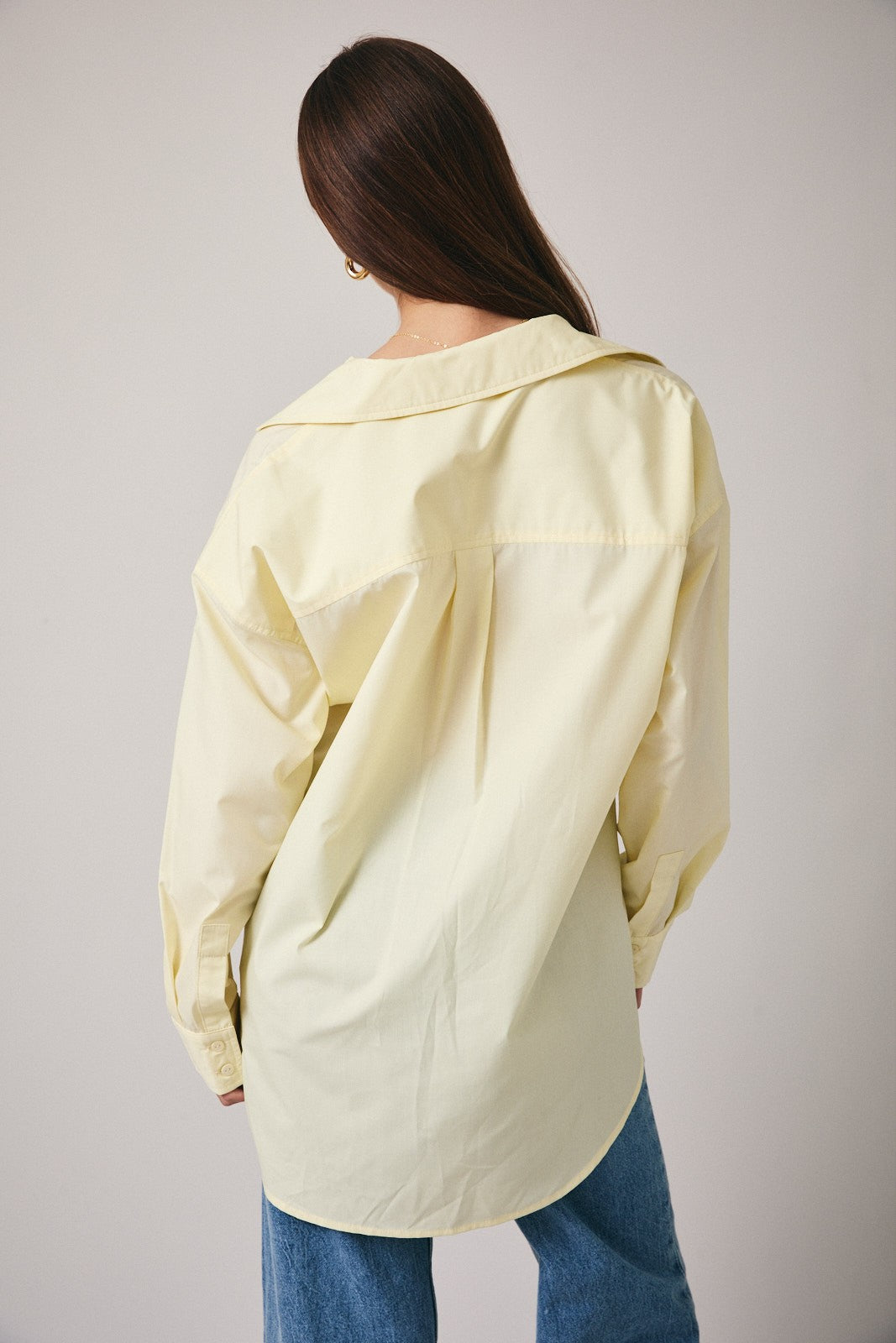 Sunday Edition Cotton Button Down Shirt (Butter)