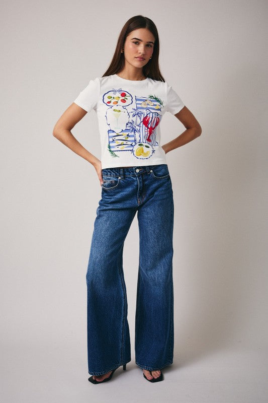 Sunday Edition Graphic Baby Tee