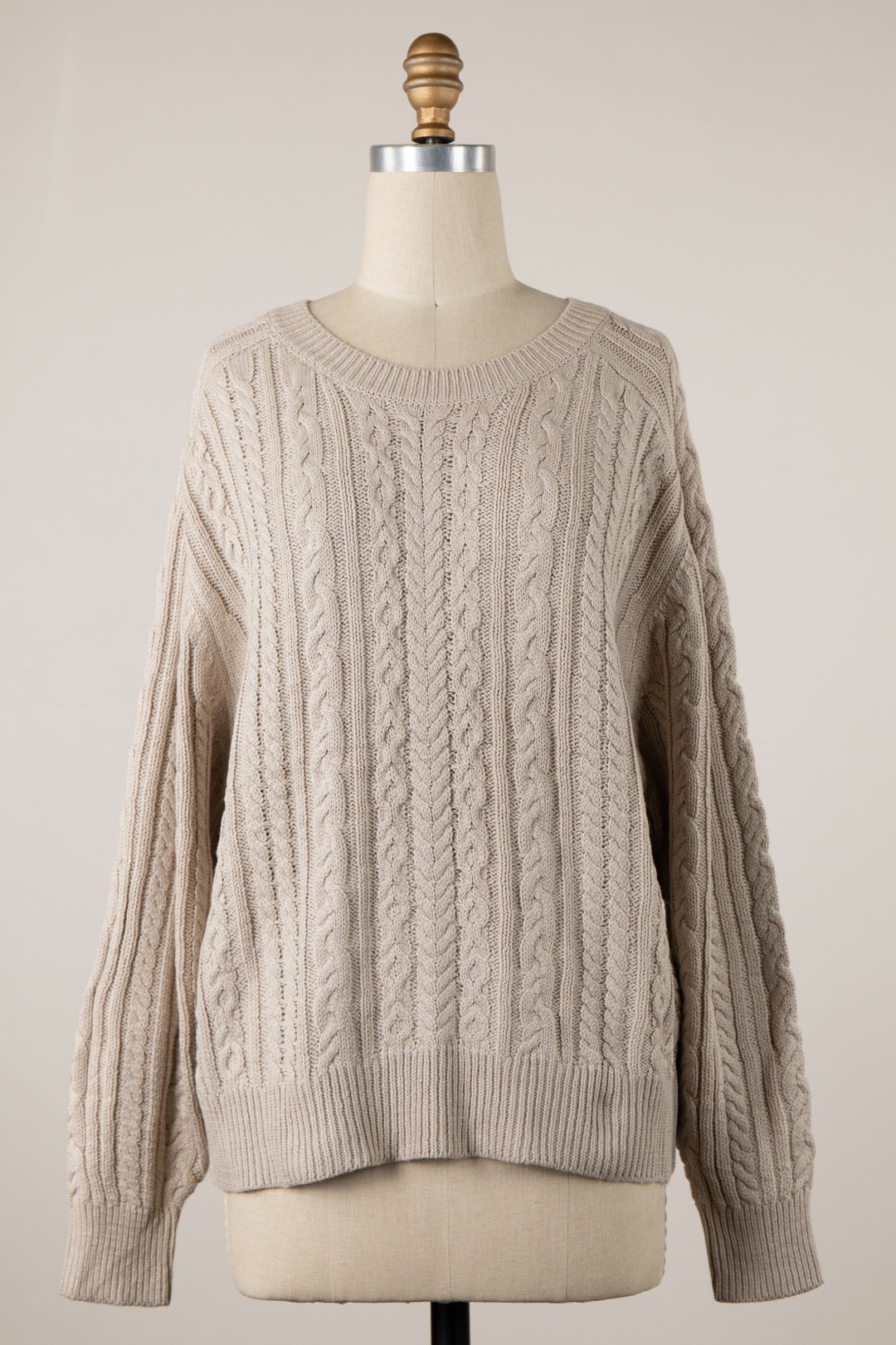 My Cozy Heritage Knit Sweater (Neutral)