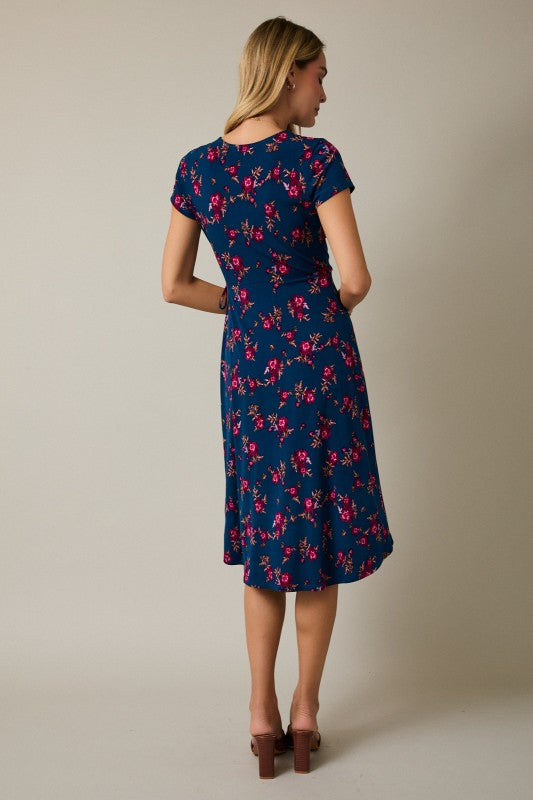 Sunday Edition Floral Wrap Midi Dress