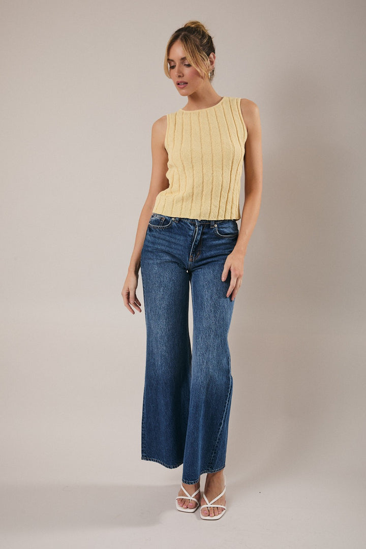 Sunday Edition Knit Rib Tank (Butter)