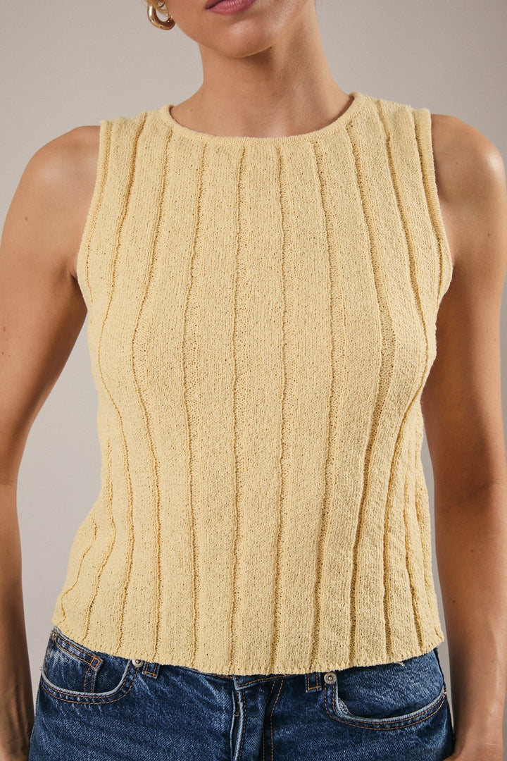 Sunday Edition Knit Rib Tank (Butter)