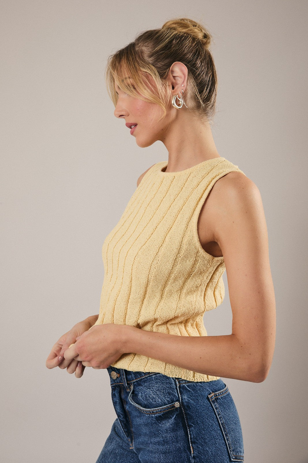 Sunday Edition Knit Rib Tank (Butter)