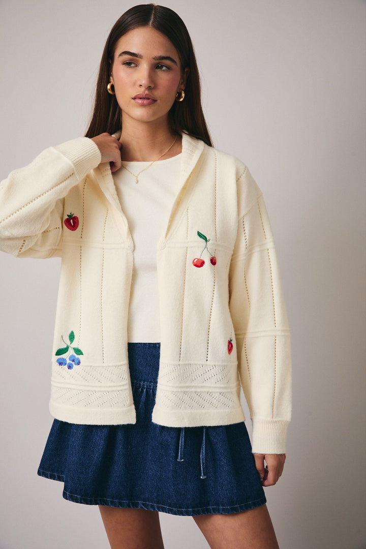 Sunday Edition Fruity Sweater Cardigan