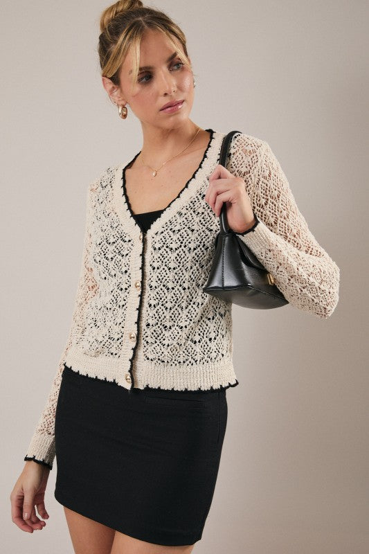 Sunday Edition Crochet Cardigan