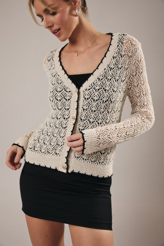 Sunday Edition Crochet Cardigan