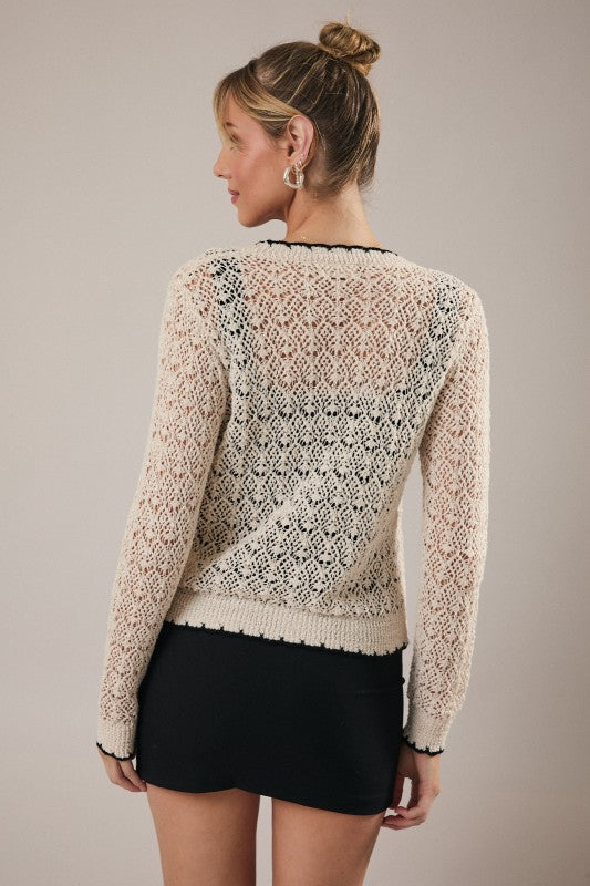 Sunday Edition Crochet Cardigan