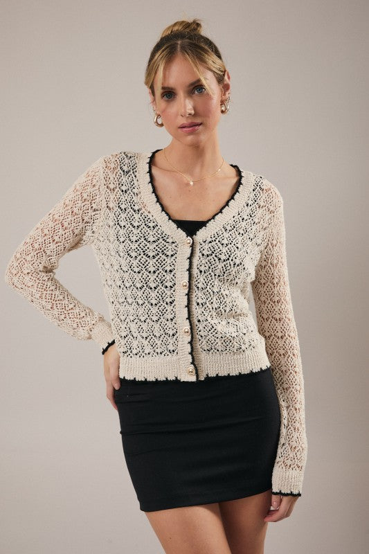 Sunday Edition Crochet Cardigan