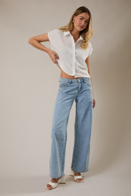 Sunday Edition Button Up Tee