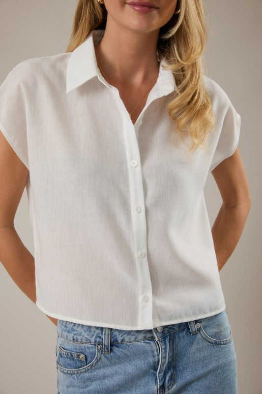 Sunday Edition Button Up Tee