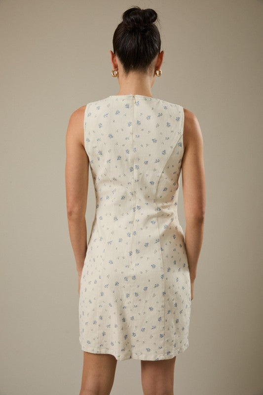 Sunday Edition Cotton Blend Floral Dress