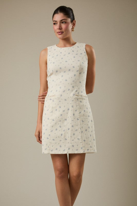 Sunday Edition Cotton Blend Floral Dress