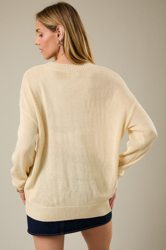 Sunday Edition Lightweight Fish Sweater (Butter)