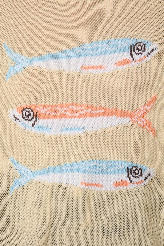 Sunday Edition Lightweight Fish Sweater (Butter)