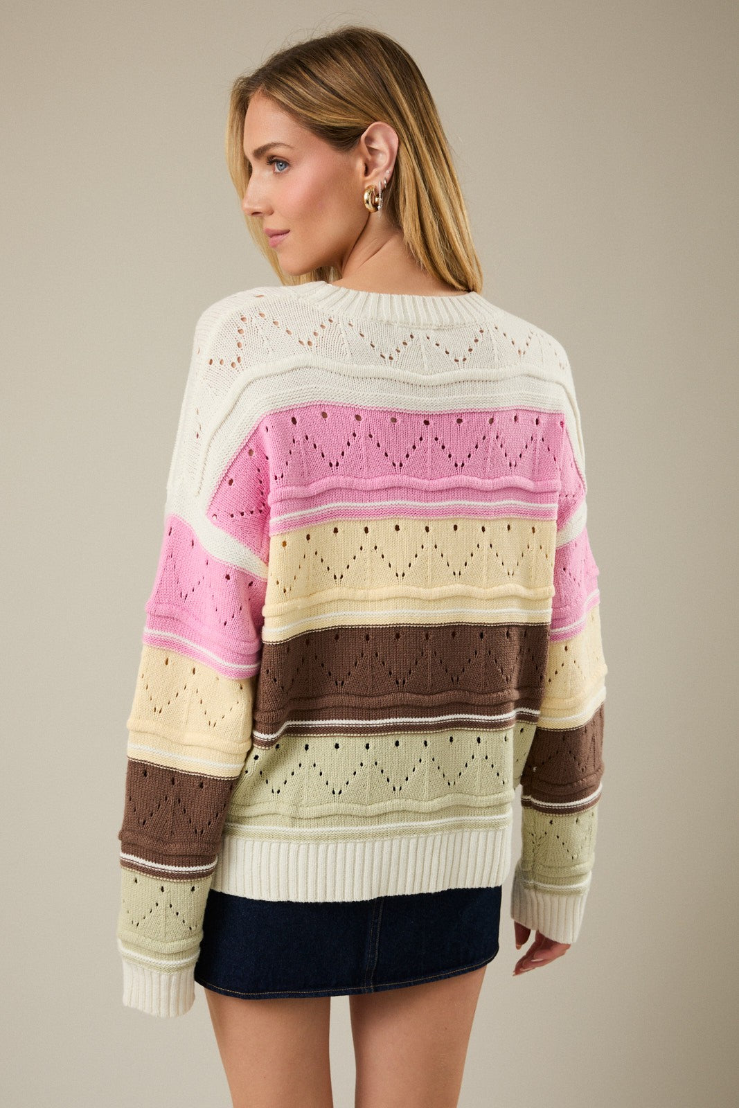 Sunday Edition Neapolitan Colour Block Sweater