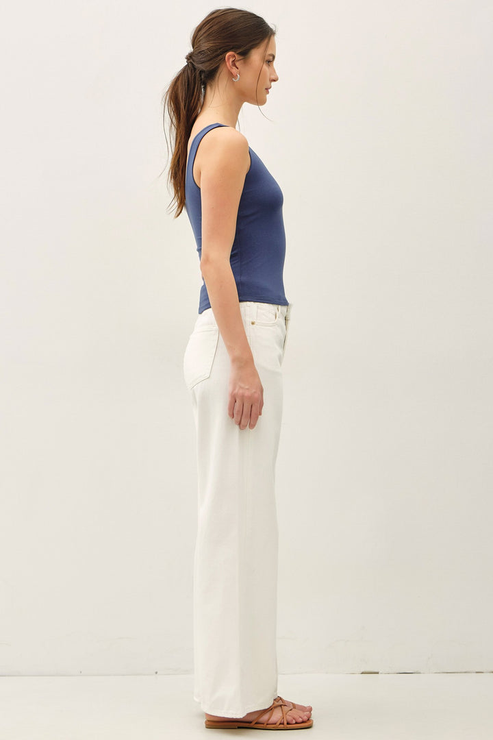 Be Cool Seamless Tank (Dark Denim)