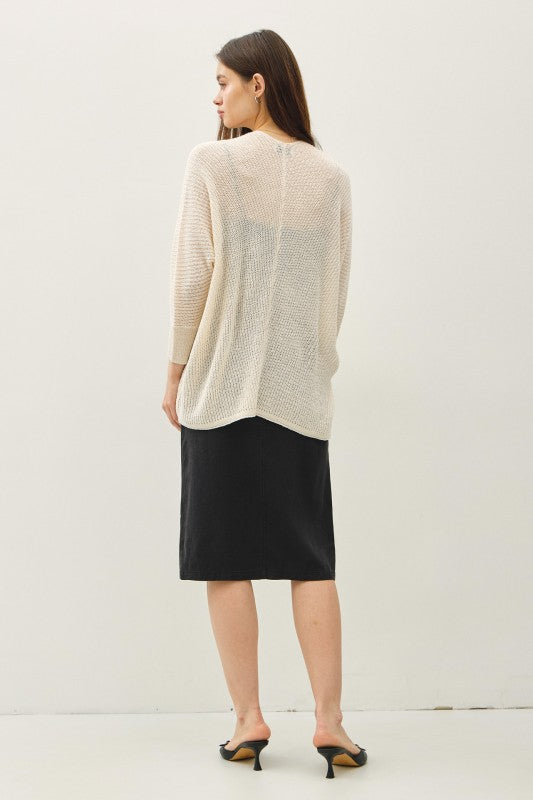 Be Cool Knit Cardigan (Ivory)
