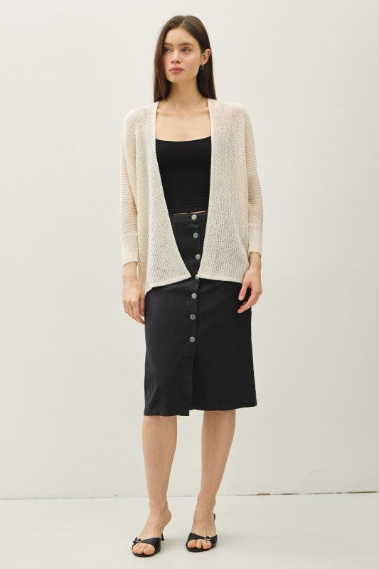 Be Cool Knit Cardigan (Ivory)