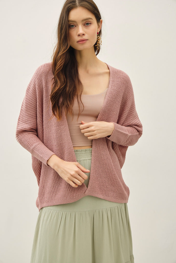 Be Cool Knit Cardigan (Blush)