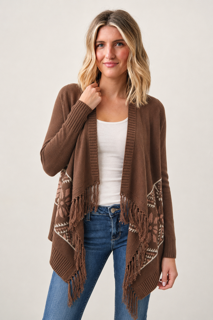 Be Cool Aztec Cardigan (Brown)