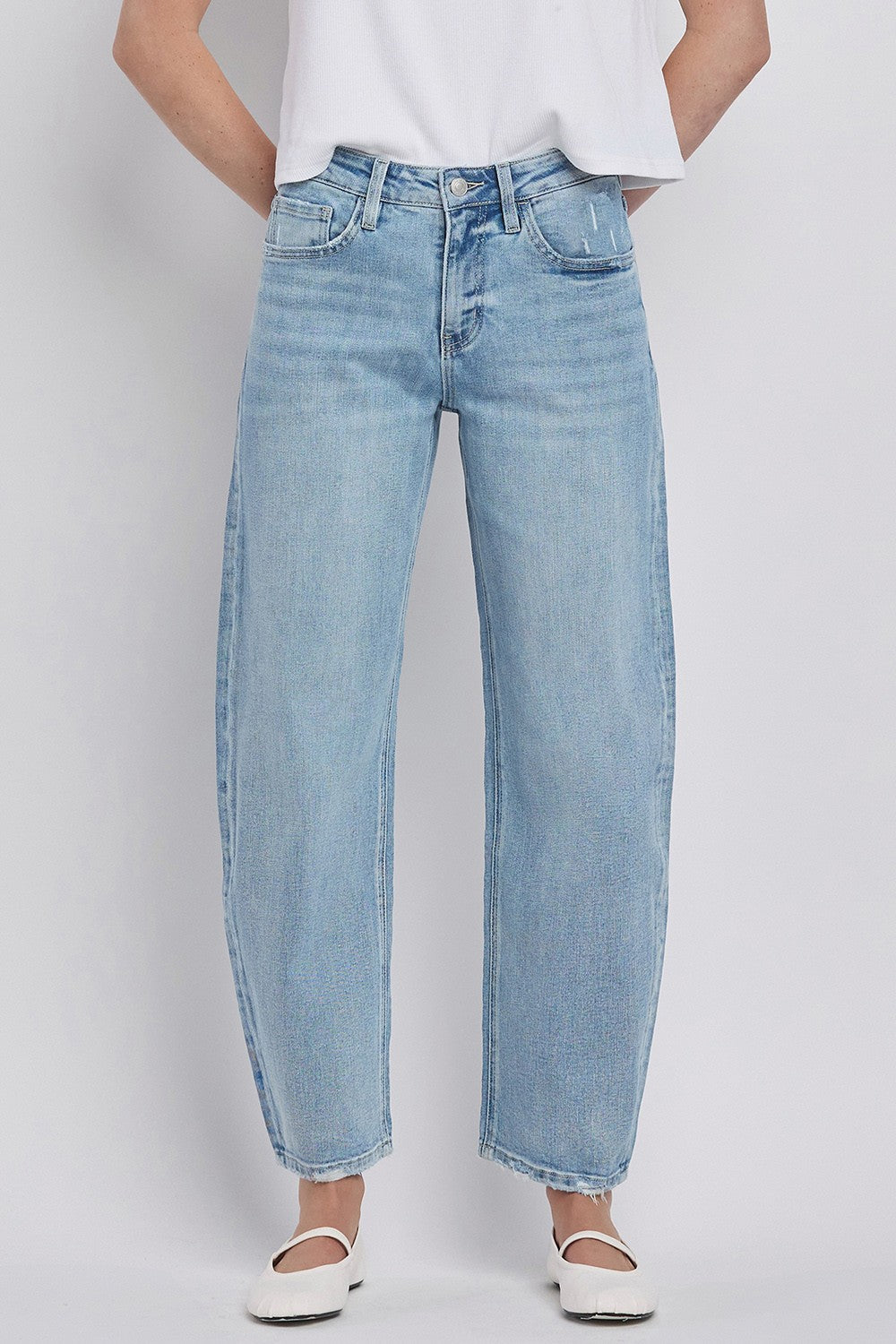 Vervet High Rise Barrel Jean