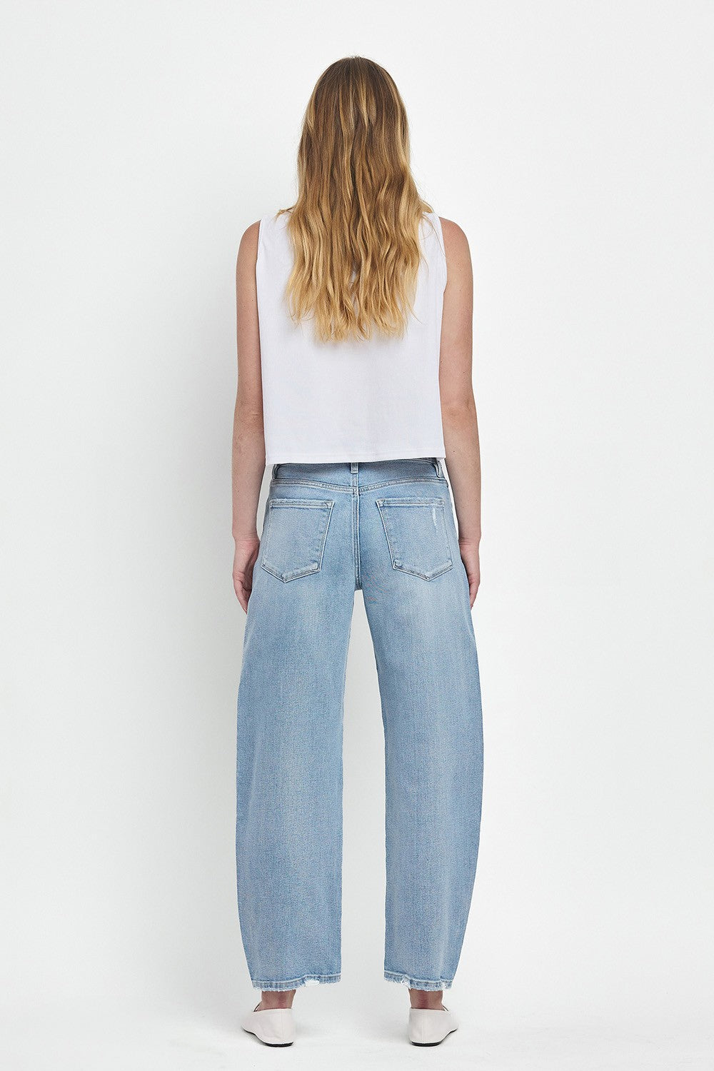 Vervet High Rise Barrel Jean