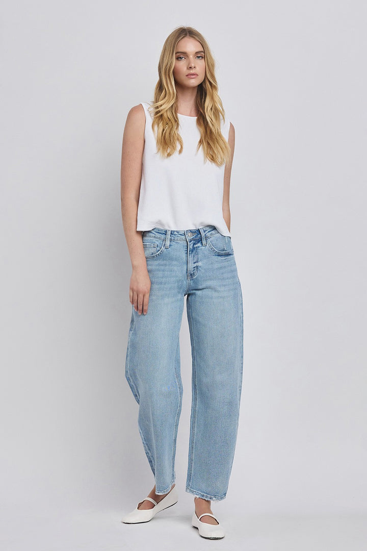 Vervet High Rise Barrel Jean