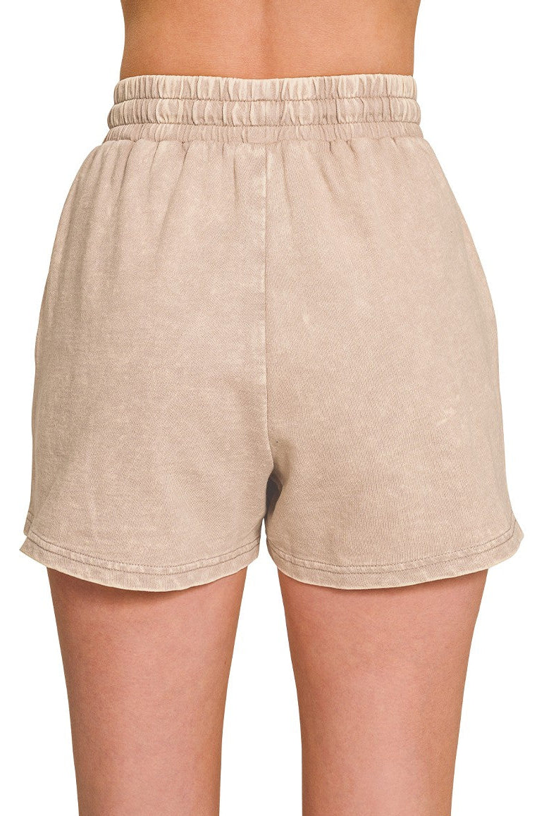Zen French Terry Lounge Shorts Set (Ash Mocha)