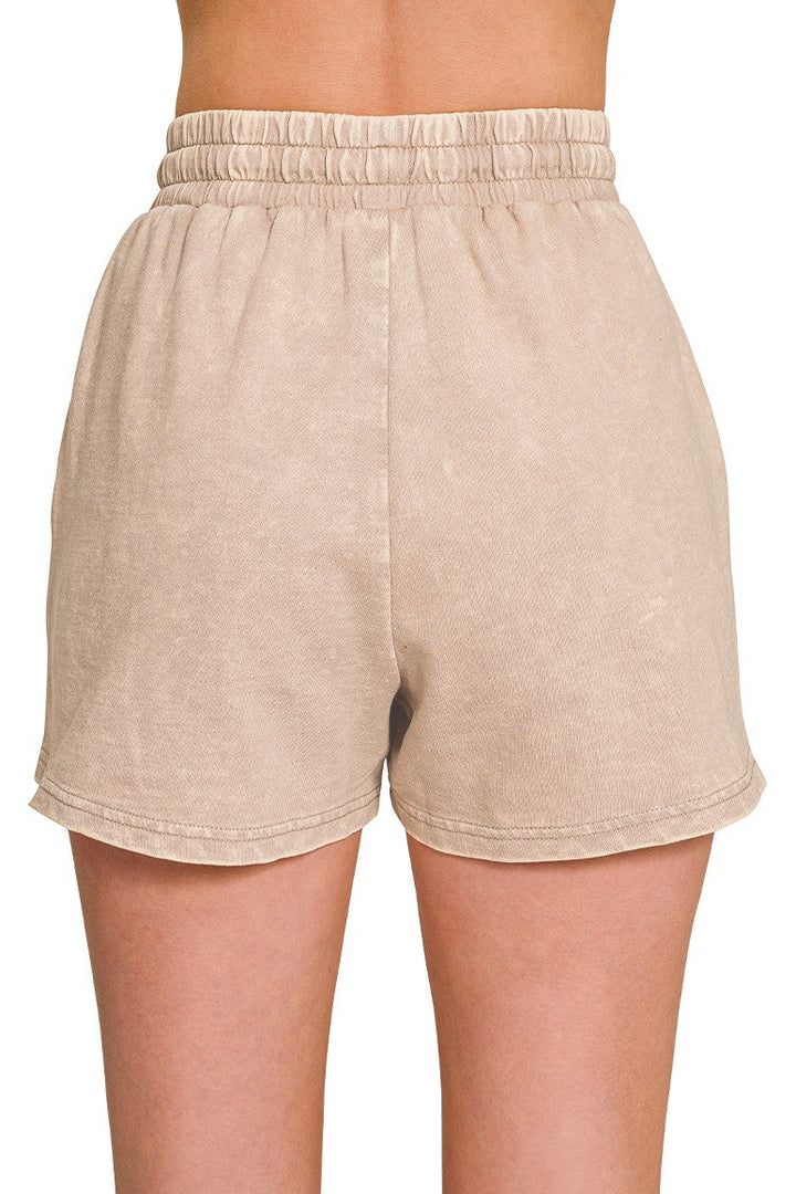 Zen French Terry Lounge Shorts Set (Ash Mocha)
