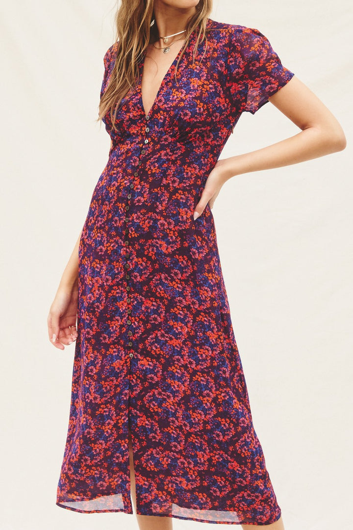 Forum Autumn Floral Midi Dress