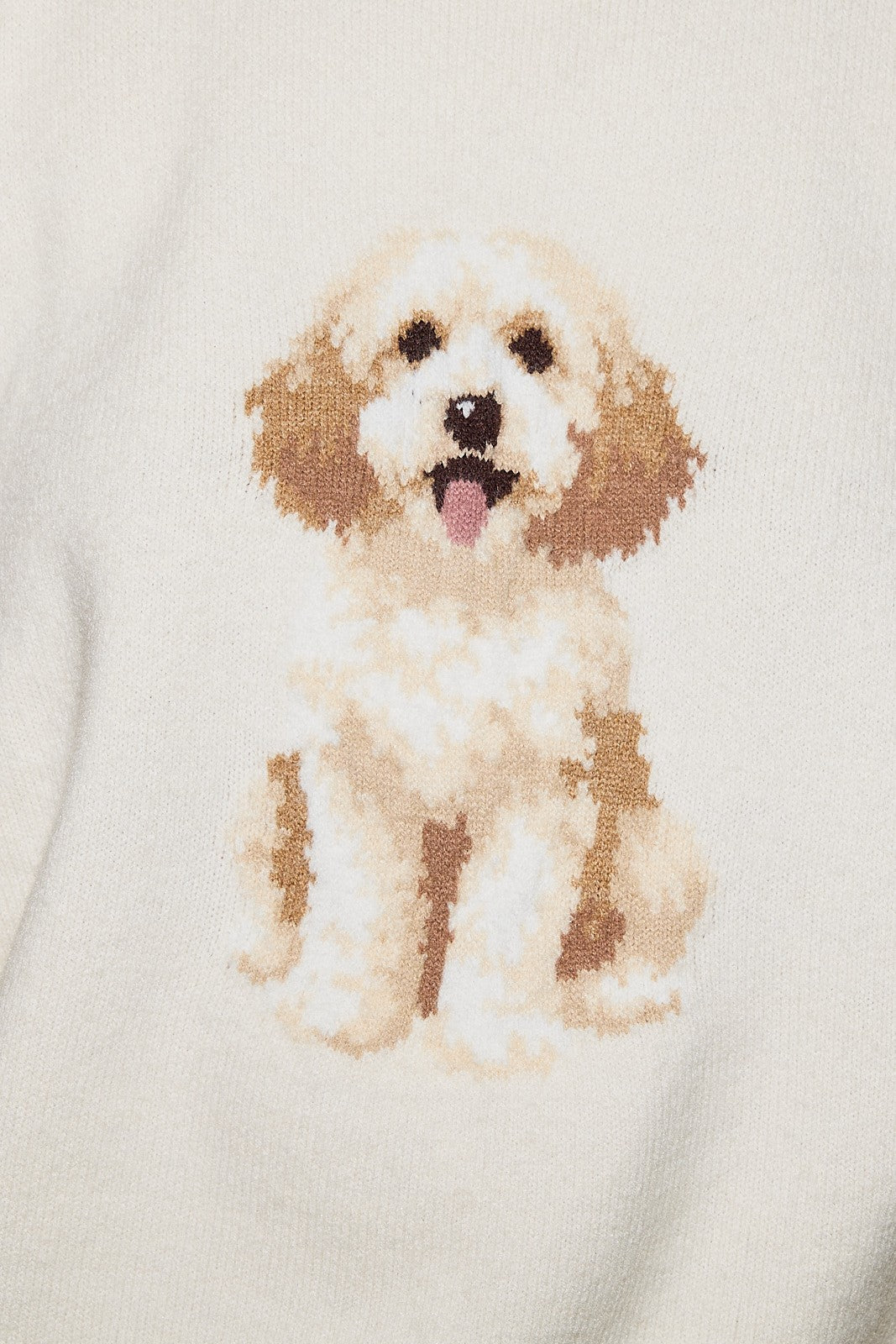 Le Lis Oversized Dog Print Sweater