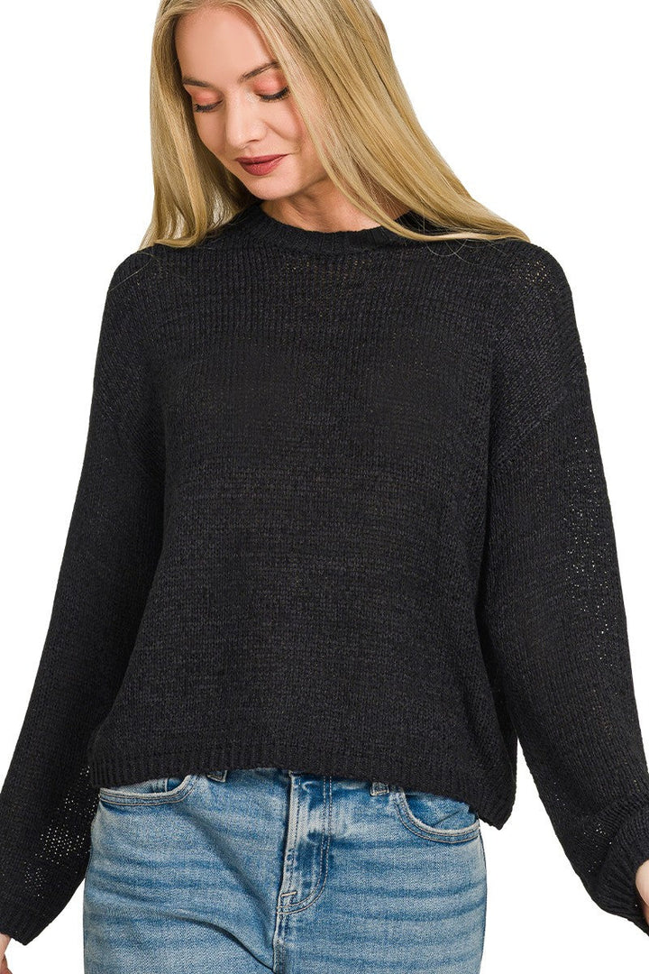 Zen Lightweight Sylvia Sweater (Black)