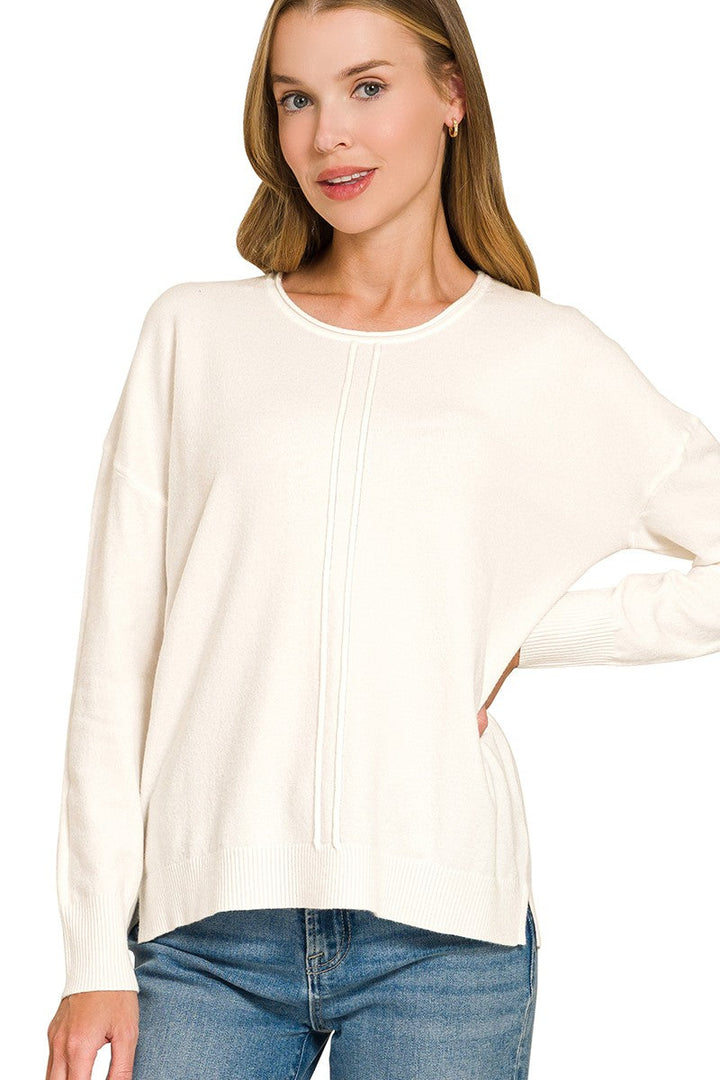 Zen Aubrey Knit Swearer (Ivory)
