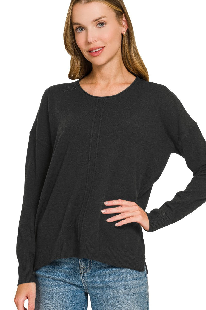 Zen Aubrey Knit Sweater (Black)