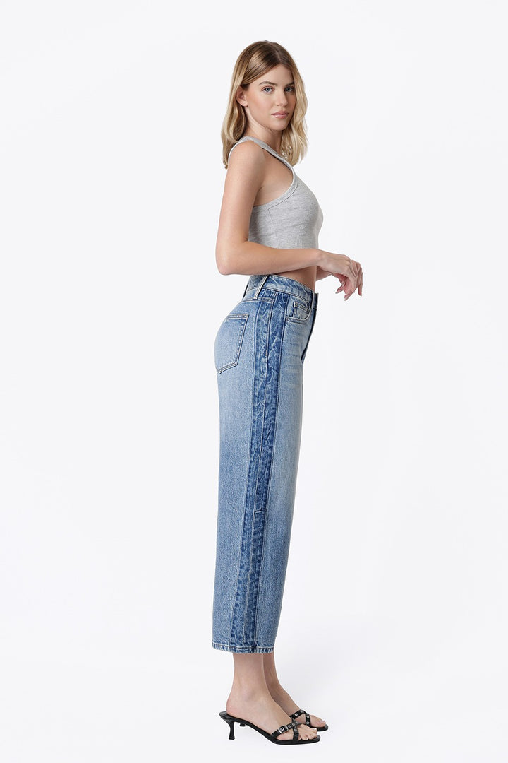 Vervet Two Tone Barrel Leg Jean