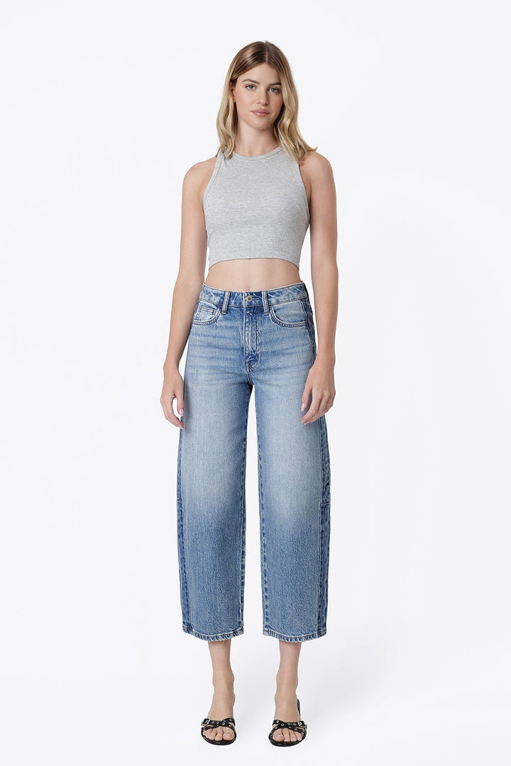 Vervet Two Tone Barrel Leg Jean