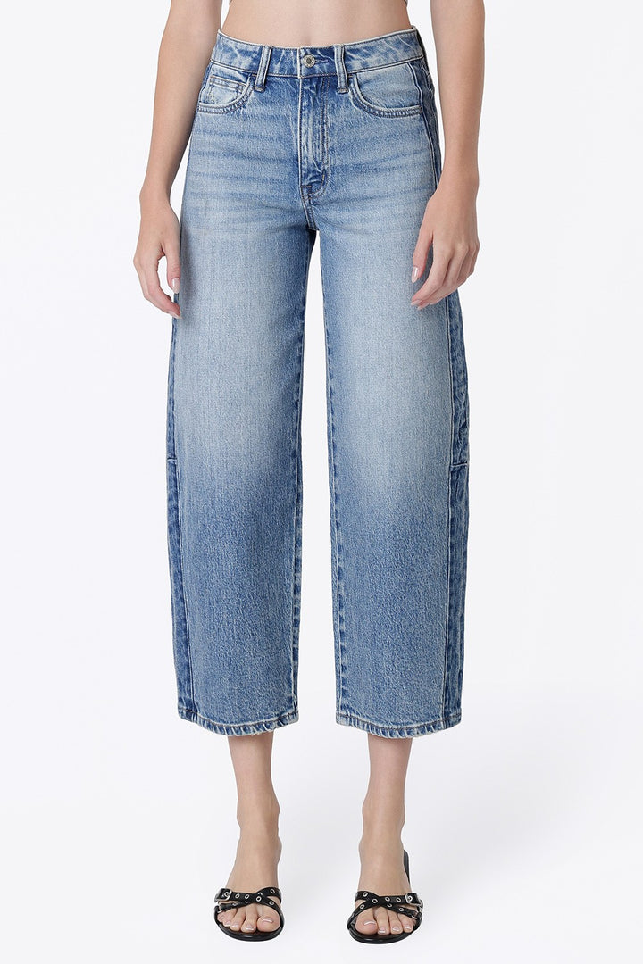 Vervet Two Tone Barrel Leg Jean