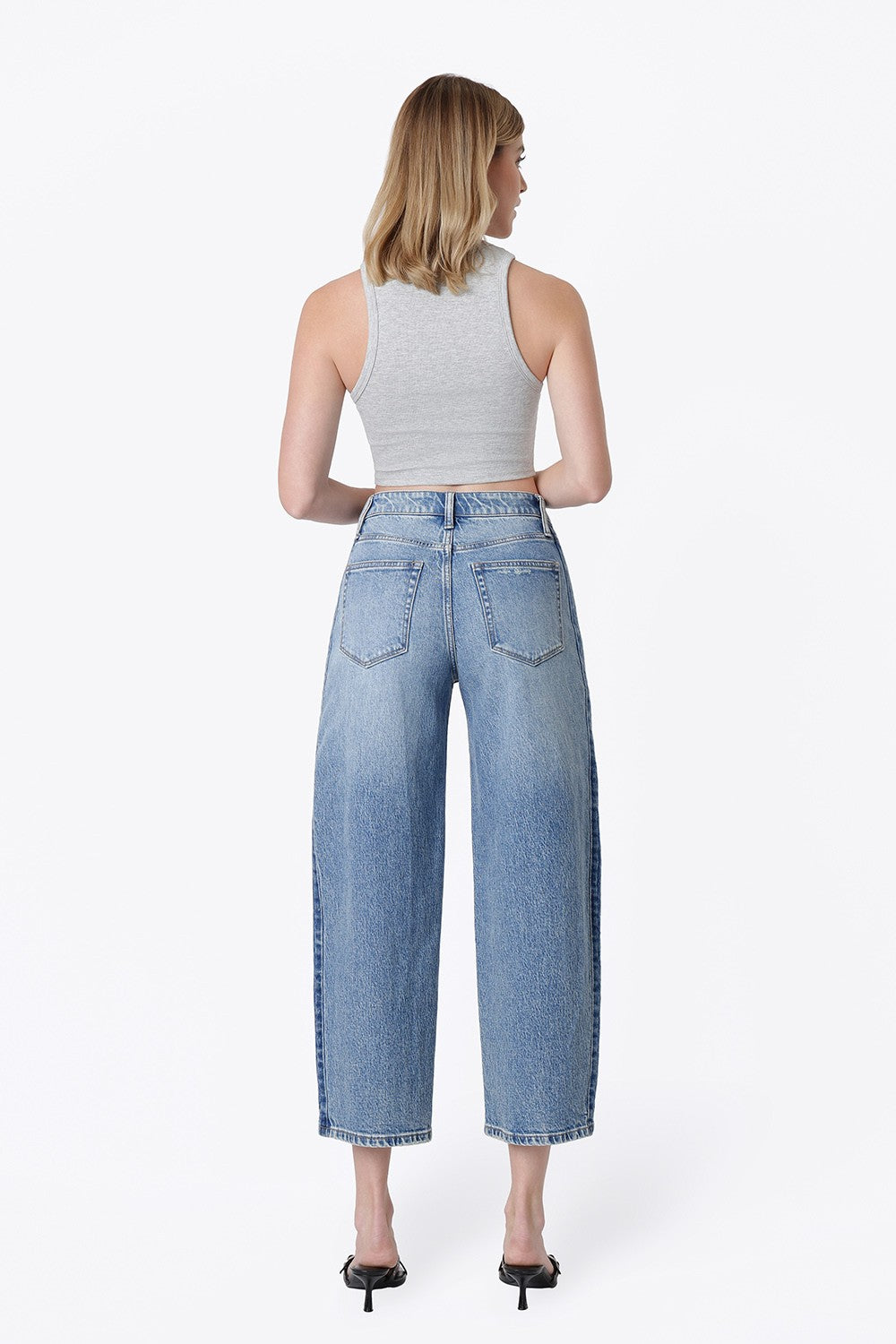Vervet Two Tone Barrel Leg Jean