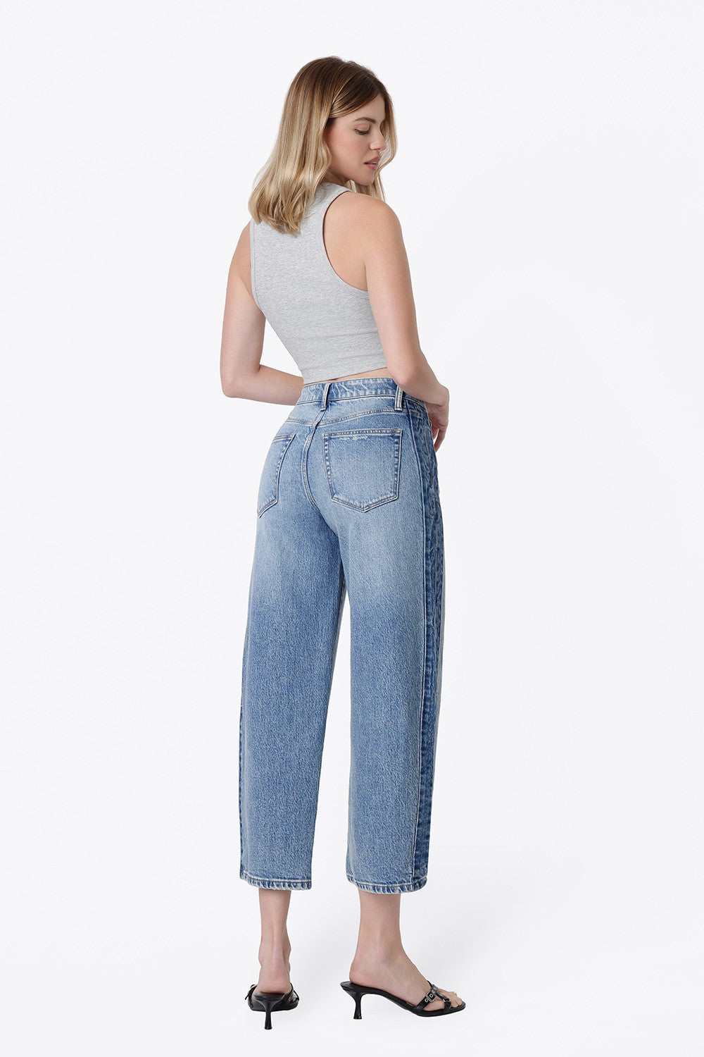 Vervet Two Tone Barrel Leg Jean