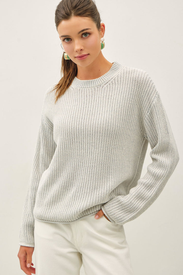 Be Cool Wren Knit Sweater (Light Blue)