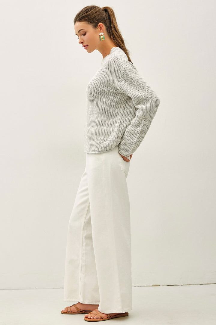 Be Cool Wren Knit Sweater (Light Blue)
