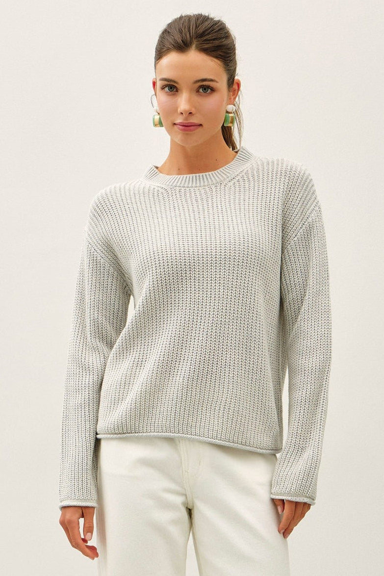 Be Cool Wren Knit Sweater (Light Blue)