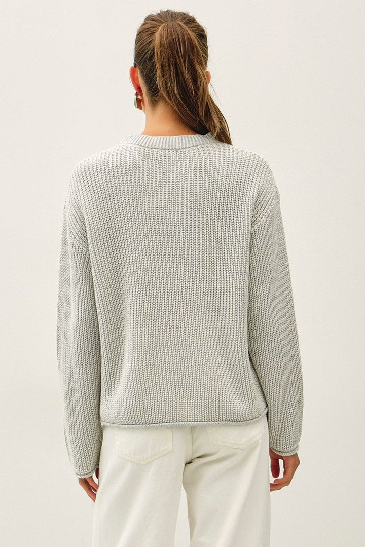 Be Cool Wren Knit Sweater (Light Blue)