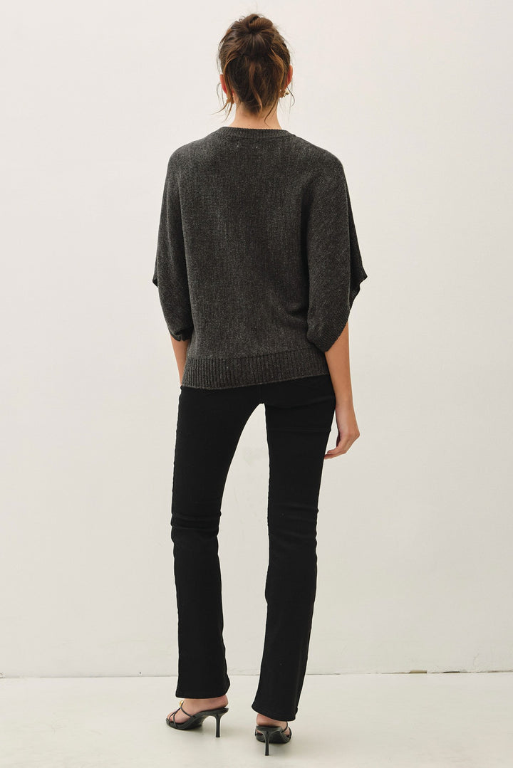 Be Cool Isla Sweater Tee (Dark Charcoal)