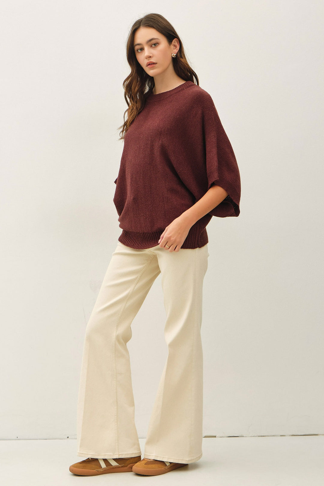 Be Cool Isla Sweater Tee (Chocolate)