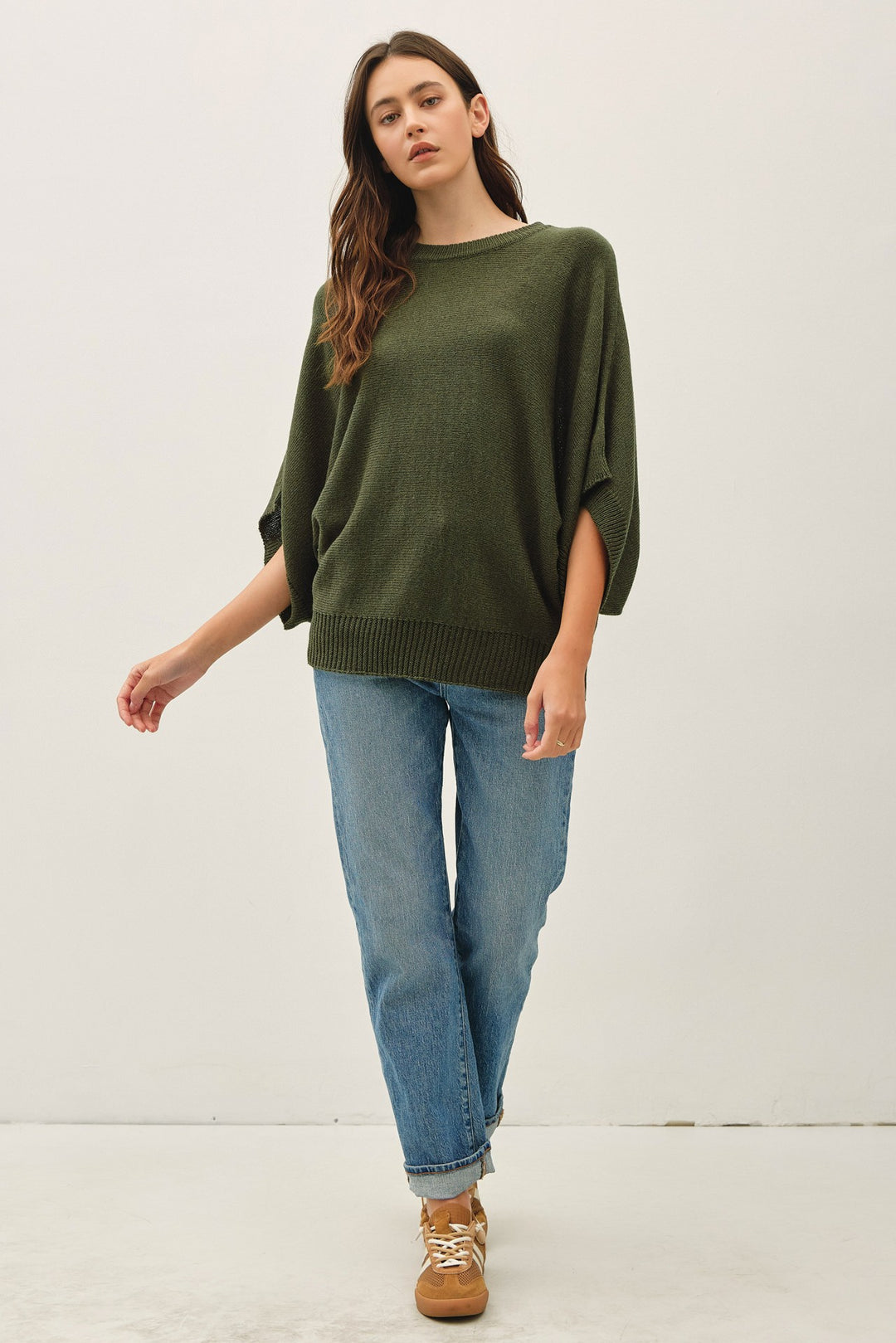 Be Cool Isla Sweater Tee (Winter Forest)