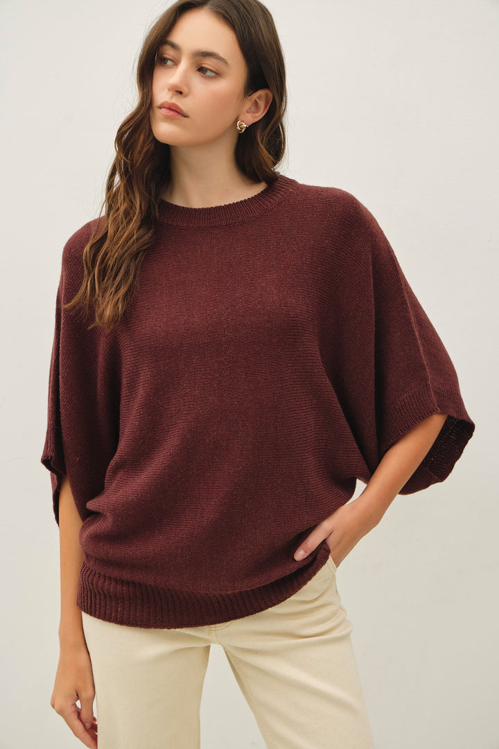 Be Cool Isla Sweater Tee (Chocolate)