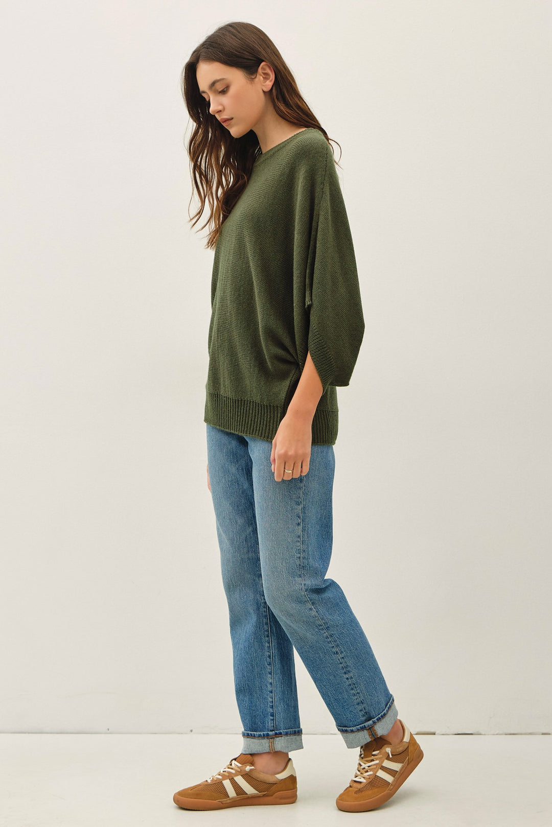 Be Cool Isla Sweater Tee (Winter Forest)